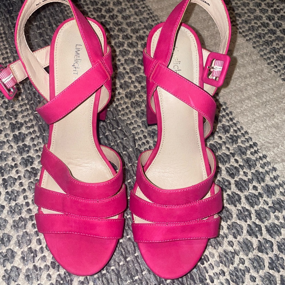 lime light hot pink high heels